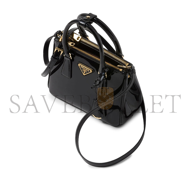 PRADA GALLERIA PATENT LEATHER TOTE BAG 1BA906 (20*15*9.5cm)